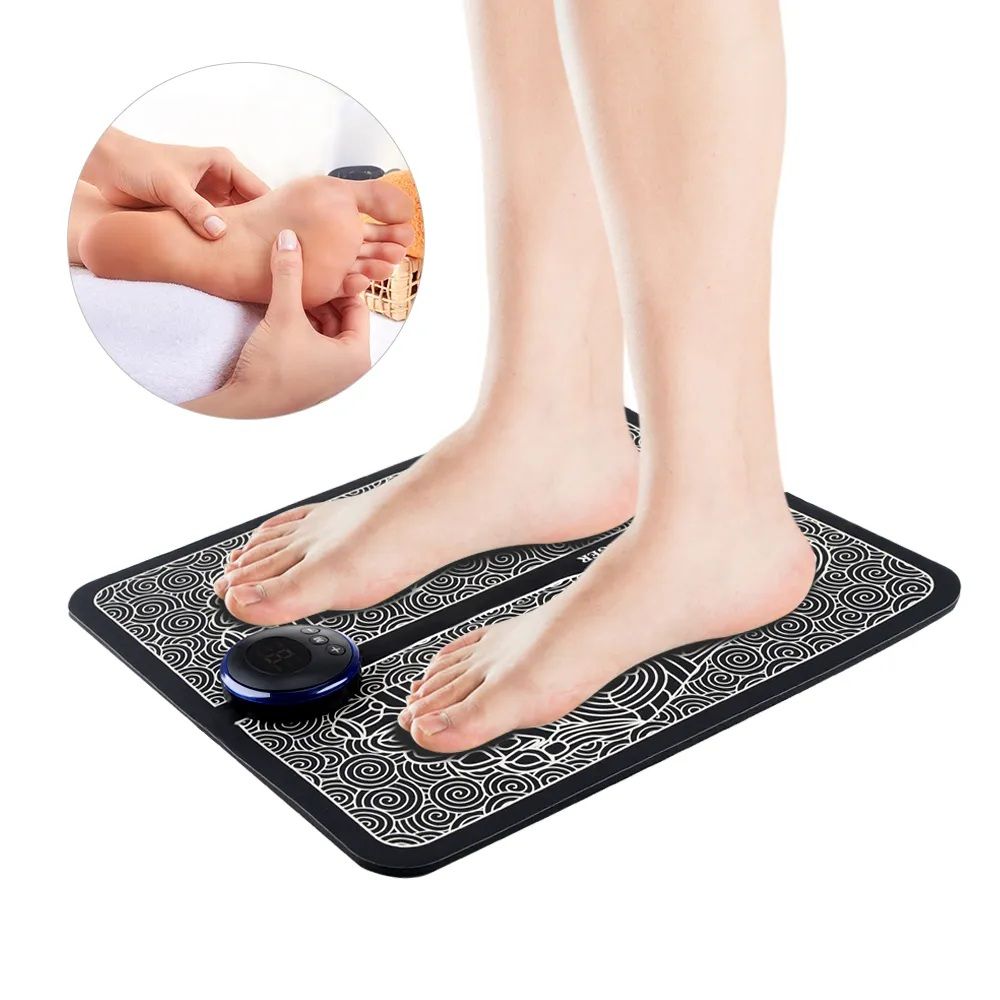 Glamstor| Ems Foot Massager - Electric Foot Massager Mat Fo - Muscle Stimulation Foot Massager Pad For All