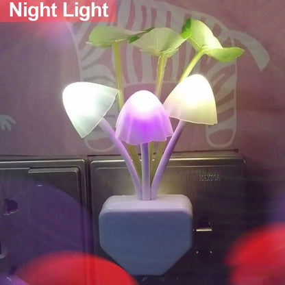 MushroomGlamstor| Wall Light-control Sensor Night Light Induction Dream Fung Mushroom Lamp Home Bedroom Decoration